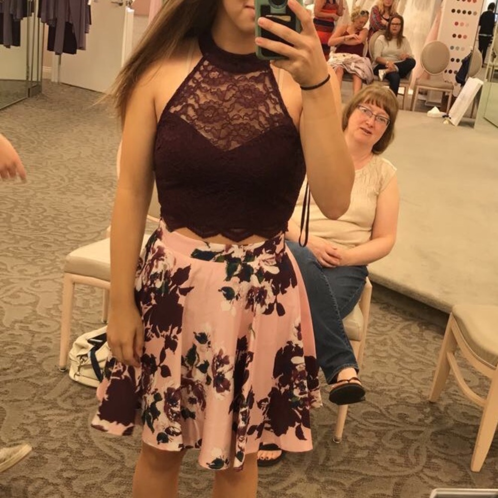 Two Piece Homecoming Dress
